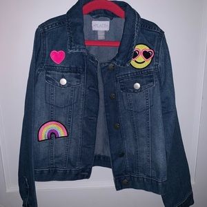 Jean jacket with emojis 😎